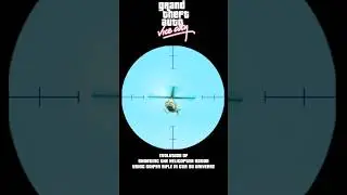 EVOLUTION OF SHOOTING THE HELICOPTER ROTOR USING SNIPER RIFLE IN GTA 3D UNIVERSE GAMES