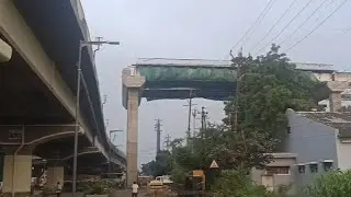 Double Decker Bridge LuvKush square Indore Madhya Pradesh work progress update 17 September 2025