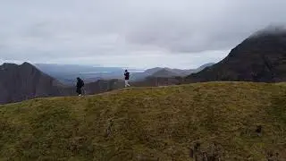 Friends Near Snowdon Summit | 4K Mountain Adventure Free Stock Footage | No Copyright