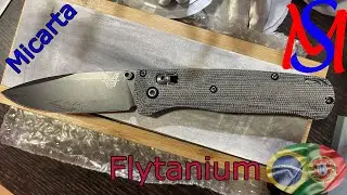 Talas da Flytanium em Micarta Cinza para Benchmade Bugout - Como substituir