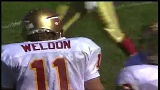 Seminole Moment: Casey Weldon&rsquo;s 20-Yard TD Pass to Eric Turral vs. Michigan (1991)
