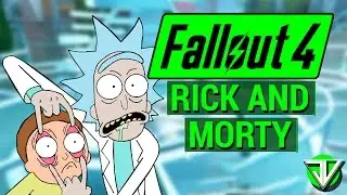 FALLOUT 4: Rick and Morty RICK SANCHEZ Drunk Scientist Character Build!