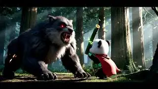 Baby Panda Heroically Rescues Man From Wolf Attack