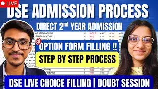 DSE 2nd Year LIVE OPTION FORM FILLING | STEP BY STEP | CAP ROUND 1 | DSE CAP ROUND 2025