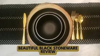 Beautiful Matte Black Dinnerware Review