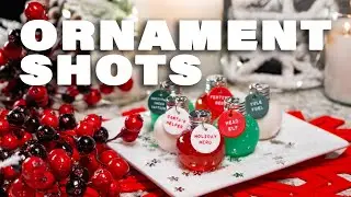 Red, Green & White Christmas Ornament Shots 🤩🎄
