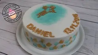 Tauftorte I Kommunionstorte I Kinder Schoko Bon-Cremefüllung I Baptism Cake I Motivtorte I Tutorial