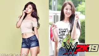 wwe 2k19 CAWS - WWE 2k19 create a diva - I try to paint a Kpop female Idol AOA Seolhyun (requested)