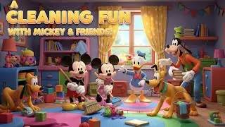 Mickey Mouse and Friends Pizza Party Time 🍕🐭 | Fun Kids Poem & Cartoon Song