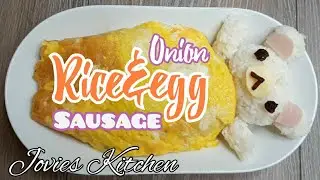Rice with Egg, Sausage & Onion | Kids will love it