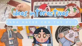✨4 ideas✨ interactivas para llenar tu sketchbook 🍓🍰🌈