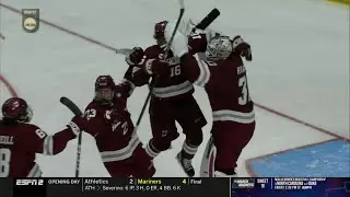 UMass Radio Call of Aydar Suniev's OT Winner against Minnesota | 2025 College Hockey Playoffs