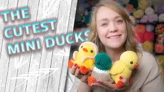 Crochet Mini Duck in a Bonnet! 🦆💖