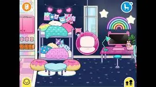 Rainbow Toca Life house build