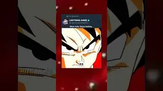 When Goku Stops Smiling....