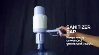 TERA PUMP TRPMW200 Universal Manual Drinking Water Pump, Fits Any Bottle, Excluding Glass bottle
