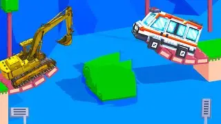 Fancade Mad Fun Drive Crane Truck and Ambulance All New Levels Gameplay Android,iOS #drive #fancade