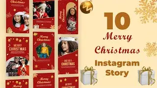 Top 10 Merry Christmas 2022 Social Media Instagram Story After Effects Templates | Video Animation