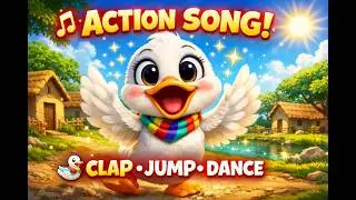 Magic Actions Song 🦆 | Clap Jump Dance | Kids Learning Poem