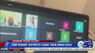Central New York school districts count their dwindling snow days, consider remote learning