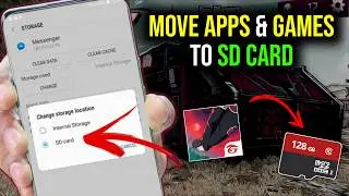 How To Move Free Fire To SD Card | How To Transfer FF To SD Card | Move Apps and Games To SD Card