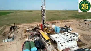 Fort Morgan Oil Rig Fracking Drone Video CO Colorado