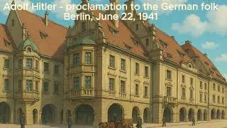 Adolf Hitler's Speech on June 22nd 1941