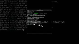Learn Linux/Unix 'head' Command in 60 Seconds! | Linux/Unix Commands for Beginners