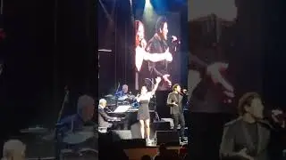 #davidfoster with her wife Katharine McPhee and Daniel Emmet singing Terrified
