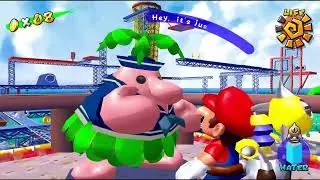 Super Mario Sunshine 4k - The Caged Shine Sprite & The Secret of Ricco Tower [Ricco Harbor]