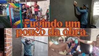 Fomos comemorar o dia das crianças/muito brinquedos/atualização da obra 