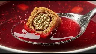 The Crystal Ruby Broth: Slow Motion Borscht Preparation (4K Sensory Cooking ASMR)