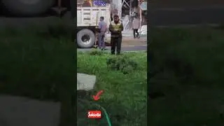 Terrifying Truck Crash Caught  Camera Overloaded Dump Truck Flips at High Speed!#shorts #shortvideo