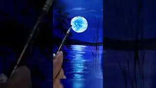 Full Moon Painting #Shorts