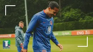 Virgil van Dijk and the Netherlands' LIGHT training session ahead of UEFA Euro match against Poland