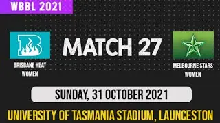 🔴 LIVE WBBL 2021 MLSW VS BRHW MATCH - 27