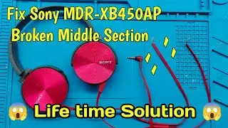Sony MDRXB450AP Repair middle section Broken wire 💔