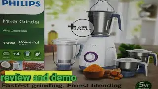 Philips HL 7701 mixer grinder 750 watts/ product review/ demo