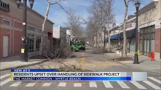 &lsquo;Pretty disappointing:&rsquo; Myrtle Beach sidewalk project sparks concern as crews remove Market Common t