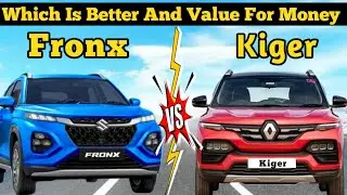 Maruti Fronx VS Renault Kiger Detail Comparision { rahul auto vlogs }