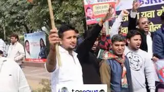 DELHI BJP YUWA MORCHA STARTED POL KHOL CAMPAIGN AGAINST AAP DELHI GOVT