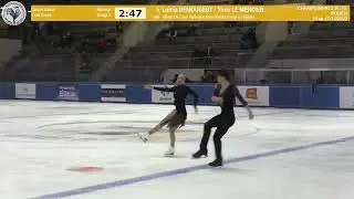 Loicia Demougeot and Theo Le Mercier - French Nationals Championship 2022. FD.