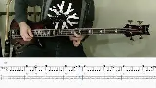 Darkthrone - Under a Funeral Moon (bass cover with tab)