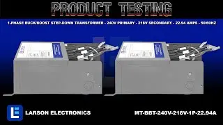 1-Phase Buck/Boost Step-Down Transformer - 240V Primary - 218V Secondary - 22.94 Amps - 50/60Hz
