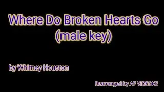 Where Do Broken Hearts Go - Karaoke/Videoke (Male Key)