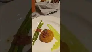 Unbelievably delicious Crab Cake aboard the Caribbean Princess 👸