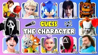 Guess The Movie Characters by The Song and Voice 🎤🍿 Kpop Demon Hunters,Wednesday, Minecraft,Freddy 2