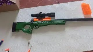 Blaster AWM Sniper Style Nerf + Test (Français fr)