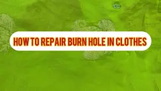 ఇలా బాగు చేసుకోండి || How to repair || burn hole in clothes || damages@13jyothsana