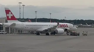 Landing A220 SWISS ~ ZRH to GVA